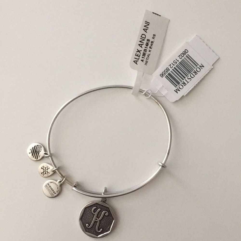 Alex and Ani K initial bracelet